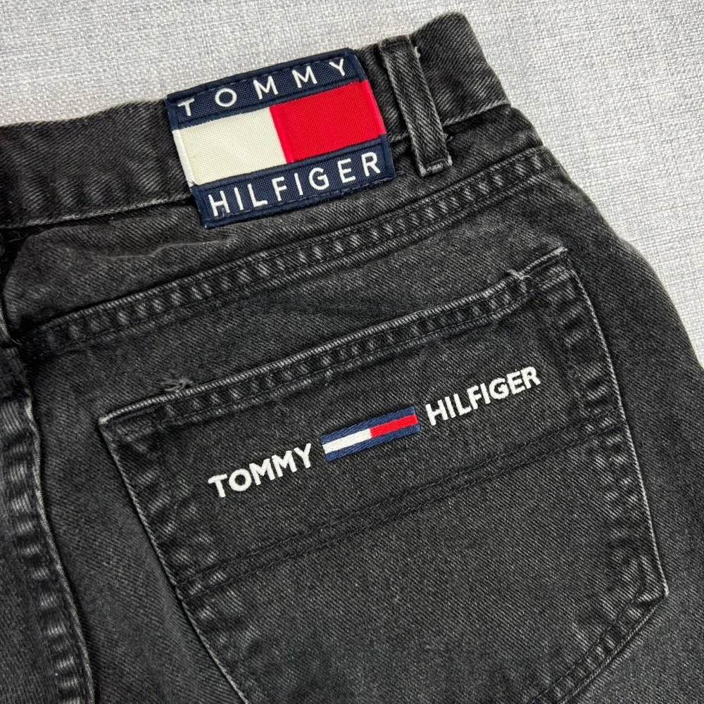 Vintage Tommy Hilfiger Freedom Jeans‎ Black Wash Denim Men 33x28.5 90s Baggy Y2K